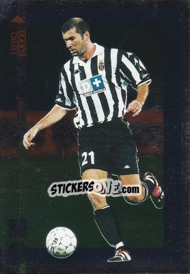 Sticker Zinedine Zidane - I Top Della Serie A 1990-2000 n. F5 - Panini