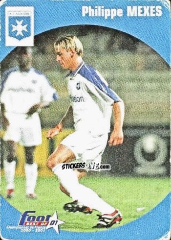 Sticker Philippe Mexes - Foot Best Of D1 2000-2001 n. 2 - Panini