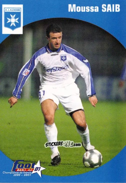 Sticker Moussa Saib - Foot Best Of D1 2000-2001 n. 4 - Panini