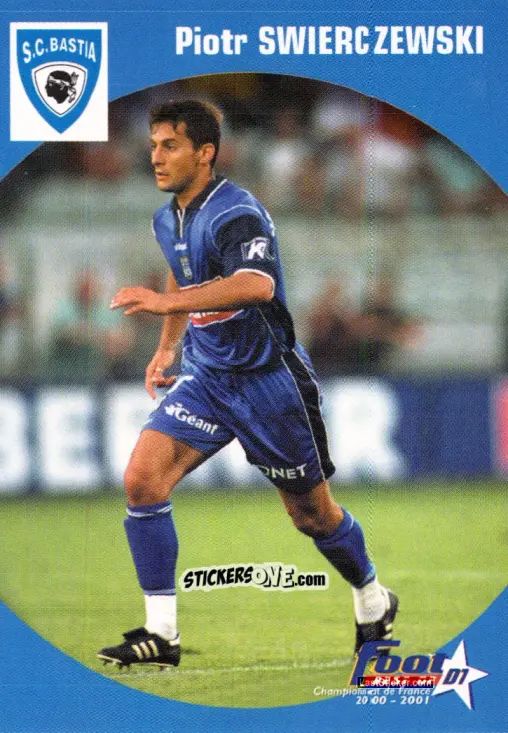 Sticker Piotr Swierczewski - Foot Best Of D1 2000-2001 n. 11 - Panini