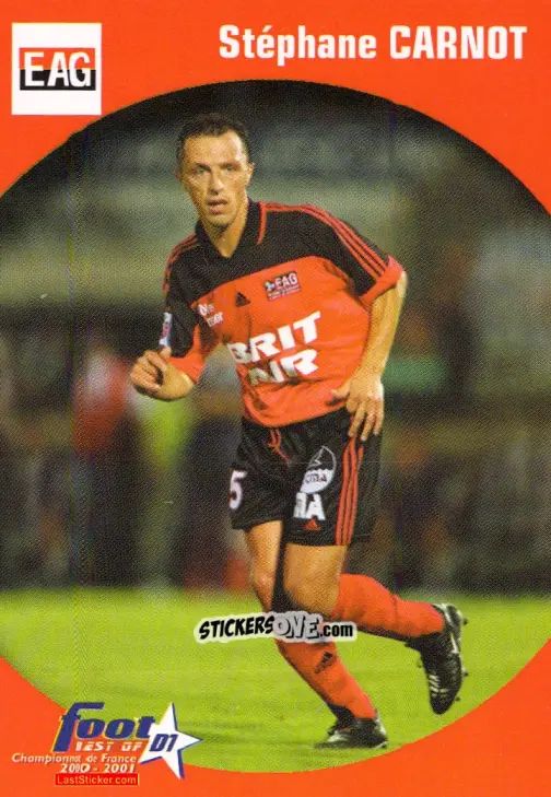 Cromo Stephane Carnot - Foot Best Of D1 2000-2001 n. 26 - Panini