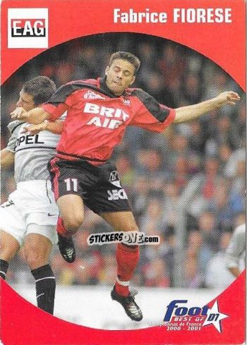 Sticker Fabrice Fiorese - Foot Best Of D1 2000-2001 n. 28 - Panini