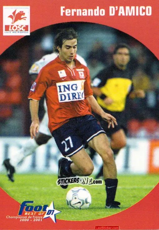 Sticker Fernando D'Amico - Foot Best Of D1 2000-2001 n. 40 - Panini