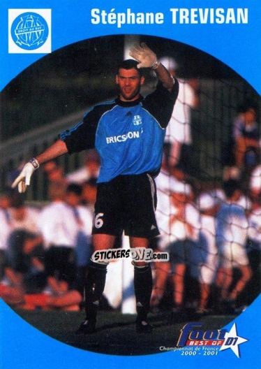 Sticker Stephane Trevisan - Foot Best Of D1 2000-2001 n. 50 - Panini