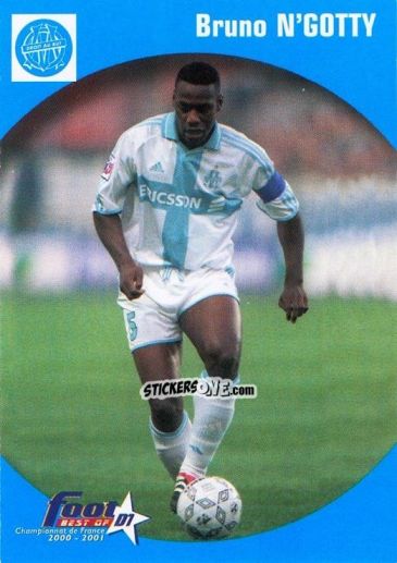 Sticker Bruno N'Gotty - Foot Best Of D1 2000-2001 n. 51 - Panini