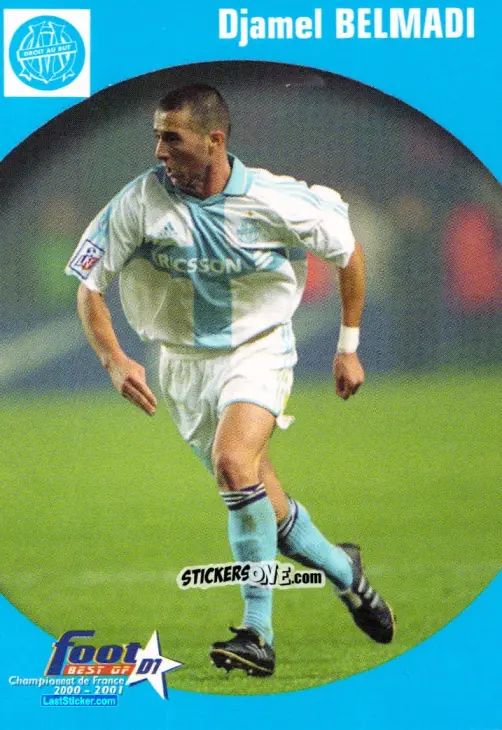 Sticker Djamel Belmadi - Foot Best Of D1 2000-2001 n. 53 - Panini