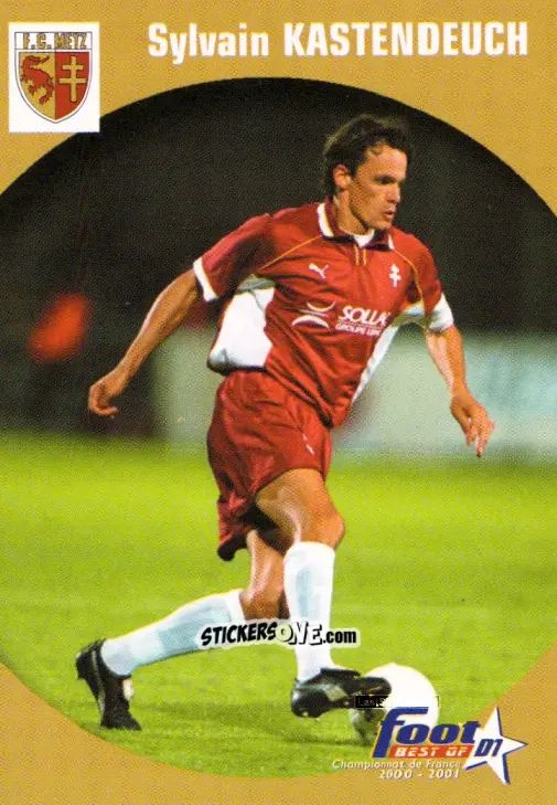 Sticker Sylvain Kastendeuch - Foot Best Of D1 2000-2001 n. 58 - Panini