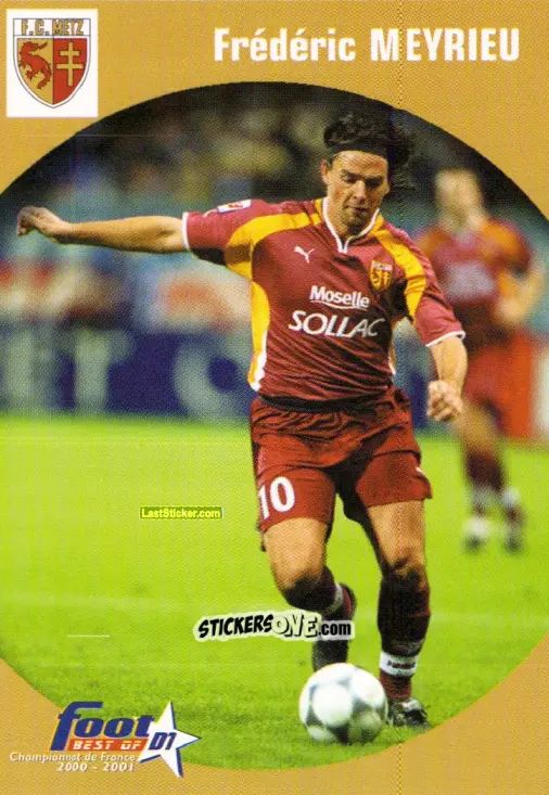 Sticker Frederic Meyrieu - Foot Best Of D1 2000-2001 n. 60 - Panini