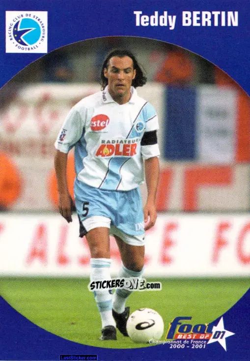 Sticker Teddy Bertin - Foot Best Of D1 2000-2001 n. 107 - Panini