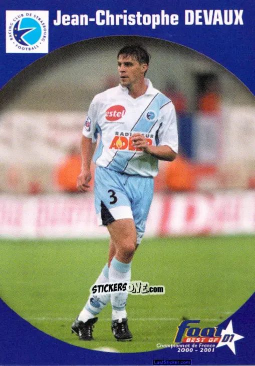 Sticker Jean-Christophe Devaux - Foot Best Of D1 2000-2001 n. 108 - Panini