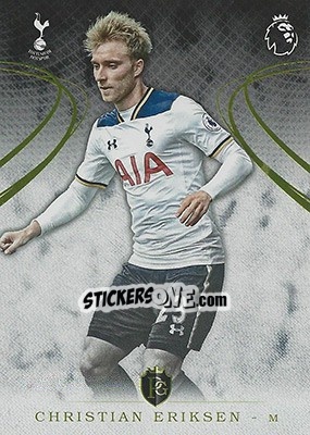 Sticker Christian Eriksen - Premier Gold 2016-2017 n. 6 - Topps