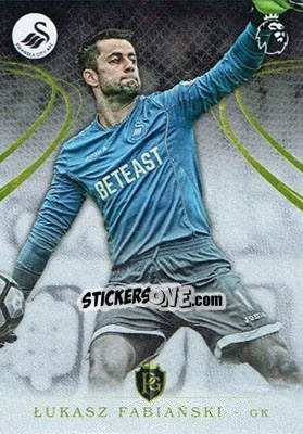Sticker Lukasz Fabianski - Premier Gold 2016-2017 n. 8 - Topps