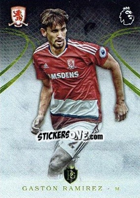 Sticker Gaston Ramirez - Premier Gold 2016-2017 n. 13 - Topps