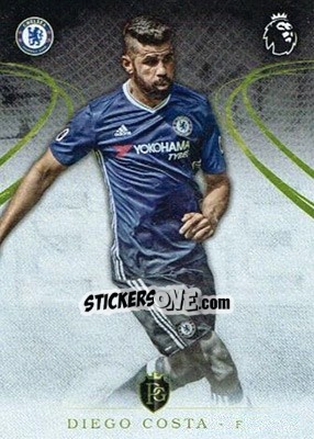 Sticker Diego Costa - Premier Gold 2016-2017 n. 23 - Topps