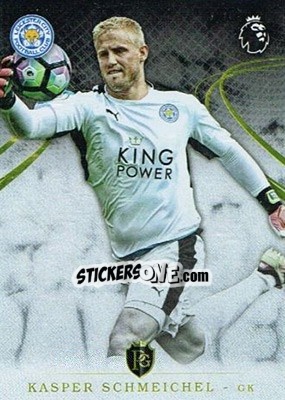 Sticker Kasper Schmeichel - Premier Gold 2016-2017 n. 31 - Topps