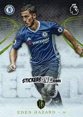 Sticker Eden Hazard - Premier Gold 2016-2017 n. 40 - Topps