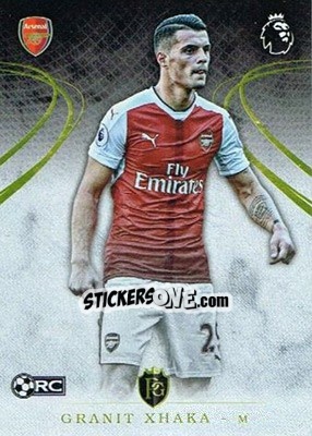Sticker Granit Xhaka - Premier Gold 2016-2017 n. 45 - Topps