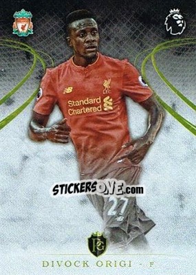Sticker Divock Origi - Premier Gold 2016-2017 n. 53 - Topps