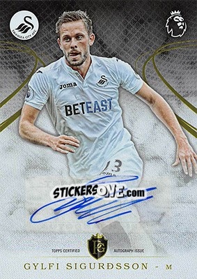 Sticker Gylfi Sigurdsson - Premier Gold 2016-2017 n. 56a - Topps
