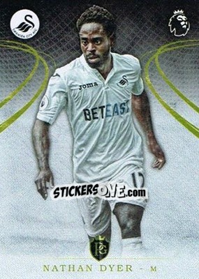 Sticker Nathan Dyer - Premier Gold 2016-2017 n. 59 - Topps