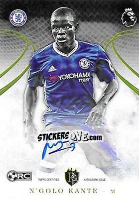 Sticker N'Golo Kante - Premier Gold 2016-2017 n. 66a - Topps