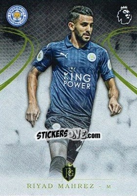 Sticker Riyad Mahrez - Premier Gold 2016-2017 n. 80 - Topps