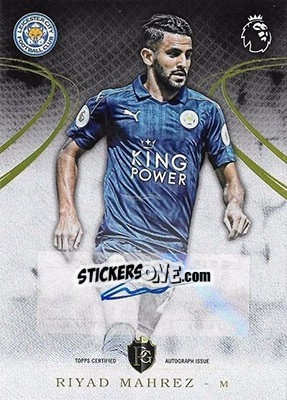 Sticker Riyad Mahrez - Premier Gold 2016-2017 n. 80a - Topps