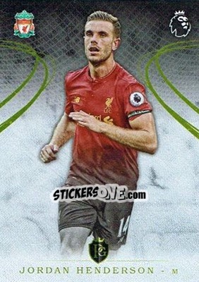 Sticker Jordan Henderson - Premier Gold 2016-2017 n. 88 - Topps