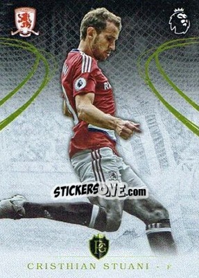 Sticker Cristhian Stuani - Premier Gold 2016-2017 n. 91 - Topps