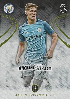 Sticker John Stones - Premier Gold 2016-2017 n. 96 - Topps