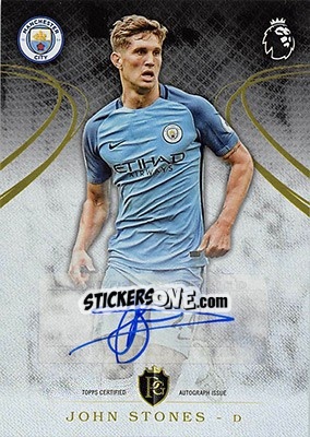 Sticker John Stones - Premier Gold 2016-2017 n. 96A - Topps