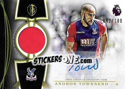 Sticker Andros Townsend - Premier Gold 2016-2017 - Topps
