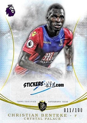 Sticker Christian Benteke - Premier Gold 2016-2017 n. MA-CB - Topps