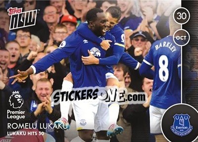 Cromo Romelu Lukaku / Lukaku Hits 50 - Premier Gold 2016-2017 - Topps