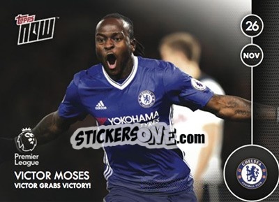 Figurina Victor Moses / Victor Grabs Victory! - Premier Gold 2016-2017 - Topps