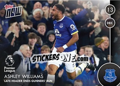 Cromo Ashley Williams / Late Header Ends Gunners Run - Premier Gold 2016-2017 - Topps