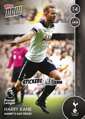 Sticker Harry Kane / Harry'S Hat-Trick! - Premier Gold 2016-2017 n. N36 - Topps