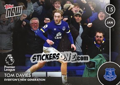Figurina Tom Davies / Everton'S New Generation - Premier Gold 2016-2017 - Topps