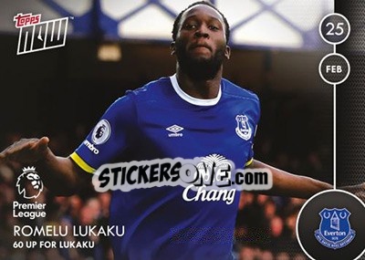 Sticker Romelu Lukaku / 60 Up For Lukaku - Premier Gold 2016-2017 n. N61 - Topps