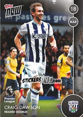 Sticker Craig Dawson / Headed Double! - Premier Gold 2016-2017 - Topps