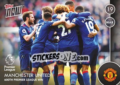 Figurina Manchester United / 600th Premier League Win - Premier Gold 2016-2017 - Topps