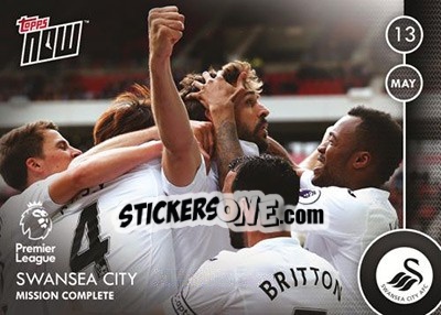 Sticker Swansea City / Mission Complete - Premier Gold 2016-2017 - Topps
