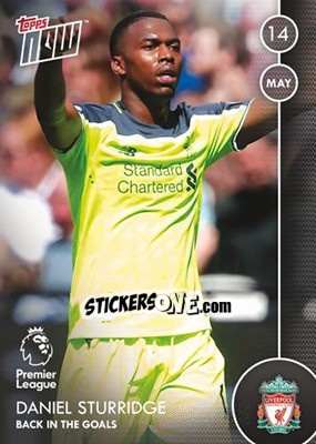 Sticker Daniel Sturridge / Back in the Goals - Premier Gold 2016-2017 n. N110 - Topps