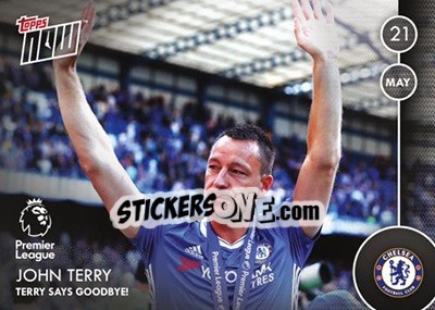 Sticker John Terry / Terry Says Goodbye - Premier Gold 2016-2017 - Topps