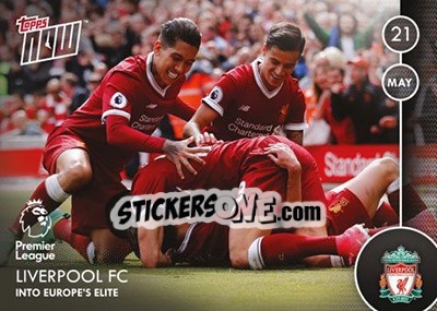 Sticker Liverpool / Into Europe'S Elite - Premier Gold 2016-2017 - Topps