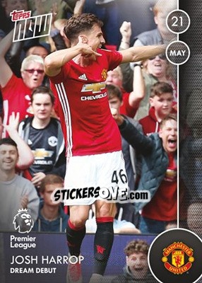 Sticker Josh Harrop / Dream Debut - Premier Gold 2016-2017 - Topps