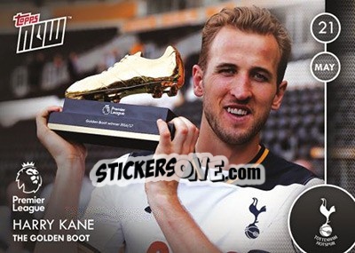 Sticker Harry Kane / The Golden Boot - Premier Gold 2016-2017 n. N116 - Topps