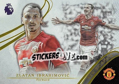 Sticker Zlatan Ibrahimovic - Premier Gold 2016-2017 n. NS-1 - Topps