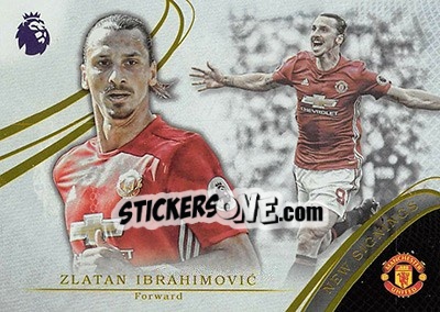 Sticker Zlatan Ibrahimovic - Premier Gold 2016-2017 - Topps