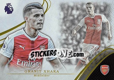 Sticker Granit Xhaka - Premier Gold 2016-2017 n. NS-2 - Topps